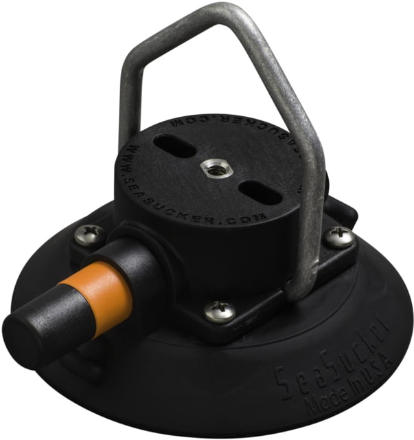 Seasucker SeaSucker 4.5in SeaSucker Mount w/Flat-Top Stainless Steel D-Ring Black