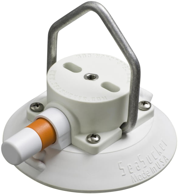 Seasucker SeaSucker 4.5in SeaSucker Mount w/Flat-Top Stainless Steel D-Ring White
