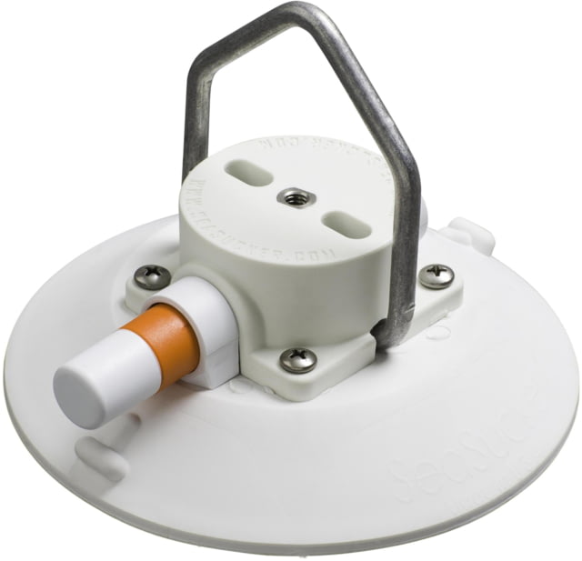 Seasucker SeaSucker 6in SeaSucker Mount w/Pointed Stainless Steel D-Ring White