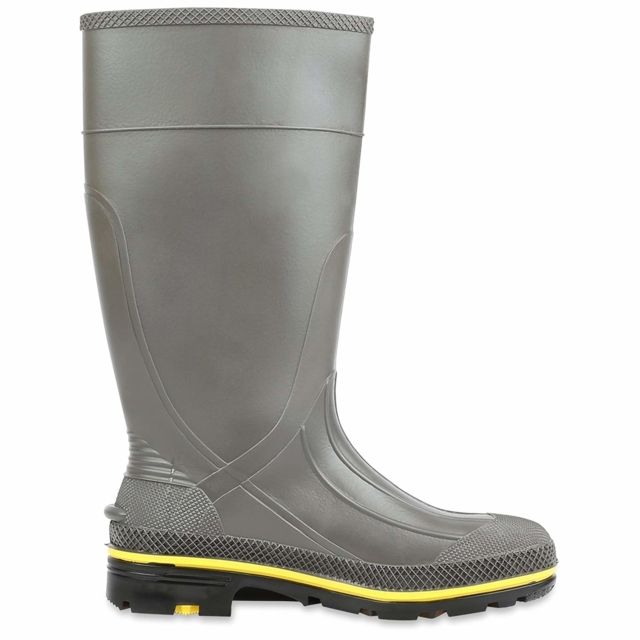 Servus PRO PVC Footwear Boots - Mens Gray/Yellow 11