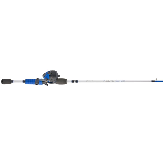 Shakespeare Agility Gel-Tech Spincast Combo 3.0/1 Right 6 6ft. Rod Length Medium Power Fast Action 2 Pieces Rod Electric Blue