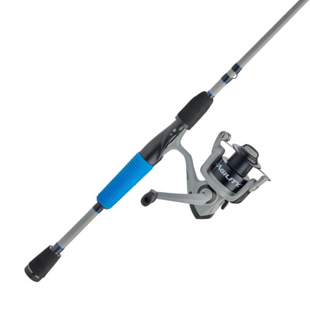 Shakespeare Agility Gel-Tech Spinning Combo 5.2/1 Right/Left 25 5ft. Rod Length Light Power Moderate Action 2 Pieces Rod Blue