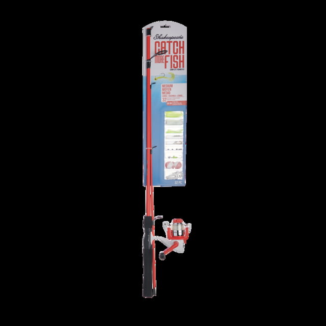 Shakespeare Shakespeare Catch More Fish Medium Spinning Kit 5.2/1 Right/Left 30 5ft. 6in. Rod Length Medium Power 2 Pieces Rod
