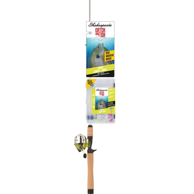 Shakespeare Catch More Fish Youth Spincast 3.0/1 Right 6 5ft. Rod Length Medium Light Power 2 Pieces Rod
