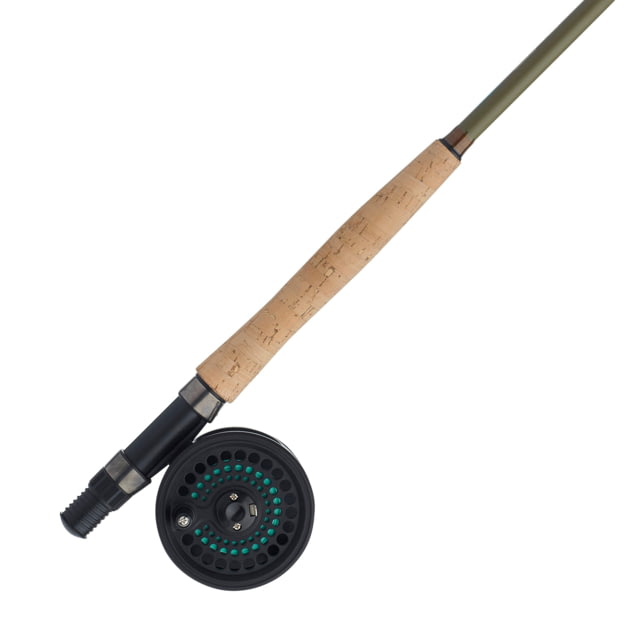 Shakespeare Cedar Canyon Stream Fly Kit 1.0/1 Right/Left 5/6 8ft. 6in. Rod Length Fly Power 3 Pieces Rod Olive Green