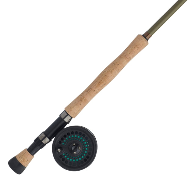 Shakespeare Cedar Canyon Stream Fly Kit 1.0/1 Right/Left 7/8 9ft. Rod Length Fly Power 3 Pieces Rod Olive Green