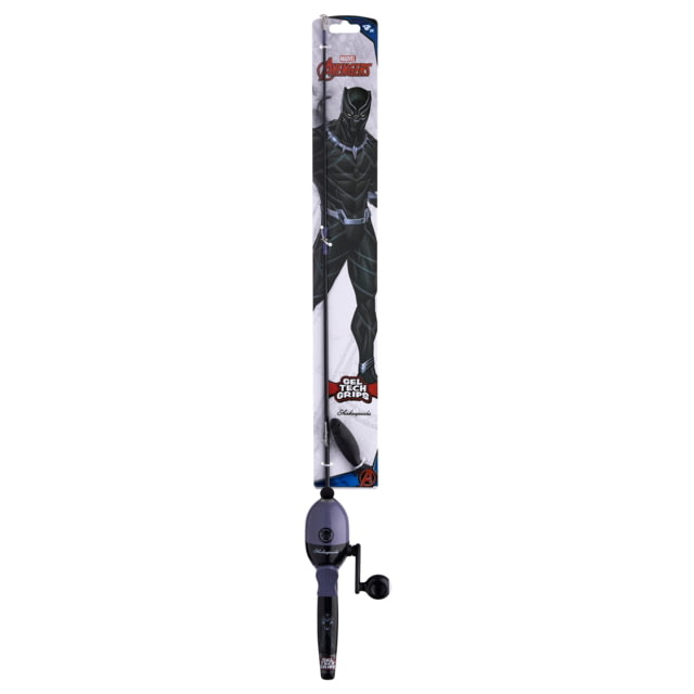 Shakespeare Marvel Black Panther Beginner Kit 3.1/1 5 2ft. 6in. Rod Length Medium Power 1 Piece Rod
