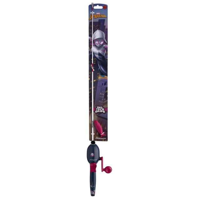 Shakespeare Marvel Ghost Spider Beginner Kit 3.1/1 5 2ft. 6in. Rod Length Medium Power 1 Piece Rod