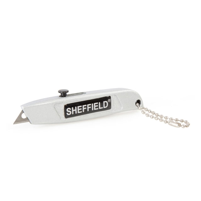 Sheffield Mini Retractable Utility Folding Knife Silver