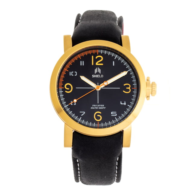 Shield Berge Diver Watch - Mens Gold/Black One Size