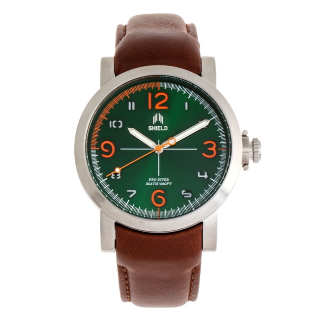 Shield Berge Diver Watch - Mens Green/Brown One Size