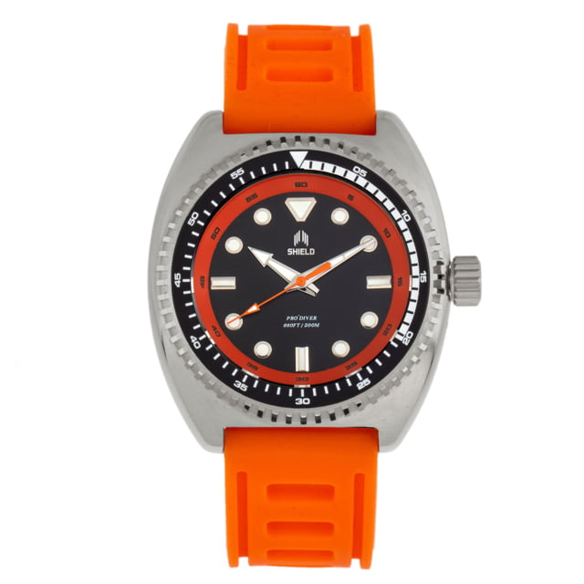 Shield Dreyer Diver Strap Watch - Mens Black/Orange One Size