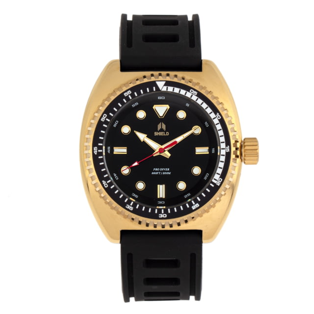 Shield Dreyer Diver Strap Watch - Mens Gold/Black One Size