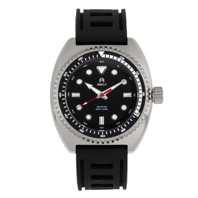 Shield Dreyer Diver Strap Watch - Mens Silver/Black One Size