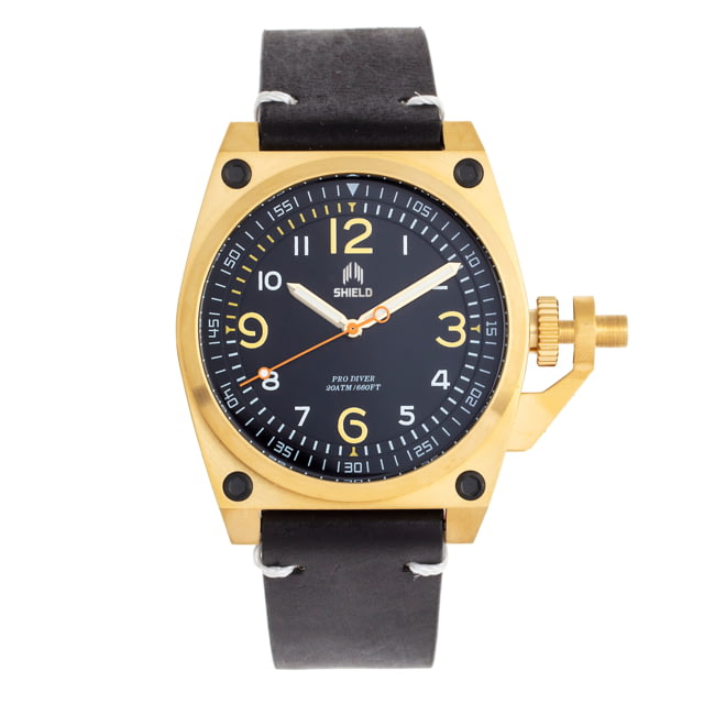 Shield Pascal Diver Watch - Mens Black/Gold One Size