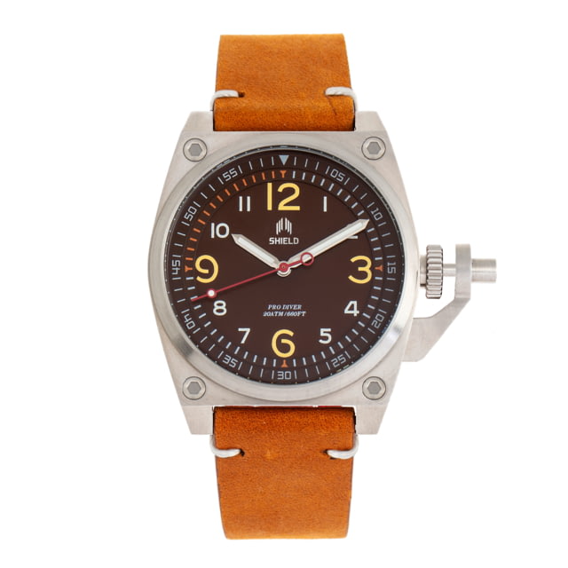 Shield Pascal Diver Watch - Mens Brown/Camel One Size