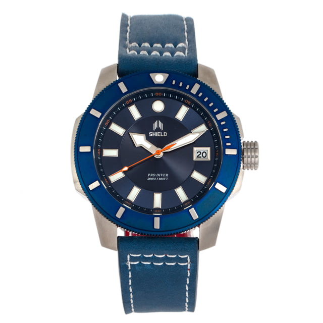 Shield Shaw Diver Watch w/Date - Mens Blue/Blue One Size