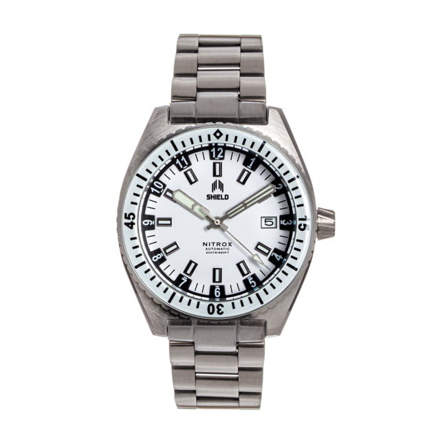 Shield Nitrox Watch - Men's Date White 42mm