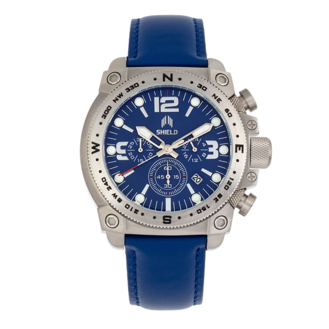 Shield Tesei Chronograph Diver Watch w/Date - Mens Blue/Blue One Size