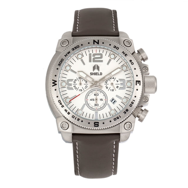 Shield Tesei Chronograph Diver Watch w/Date - Mens White/Grey One Size