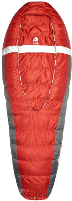 Sierra Designs Backcountry Bed 650F 20 Deg Sleeping Bag Red Long