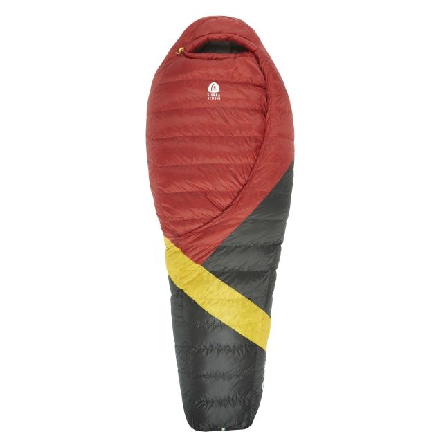 Sierra Designs Cloud 800 Dridown 20 Degree Sleeping Bag - Men's Red/Yellow/Peat Long