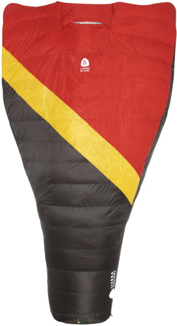 Sierra Designs Nitro Quilt 800F 20 Degrees Sleeping Bags Red/Yellow/Black Regular