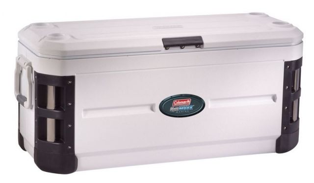 Coleman Signature Offshore Pro Series 200 Marine Quart Cooler W/ Optimaxx Insulation TRI White Holds 327 Cans