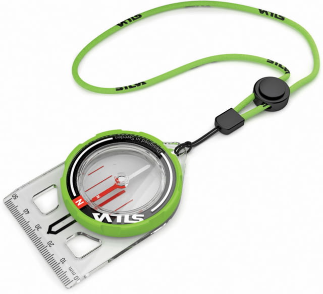 Silva Trail Run Compass 2.16in X 3.14in X 0.39in Includes Scale Card Beveled Base Plate Corners Adjustable Wrist Lanyard Scale 1-25 1-50