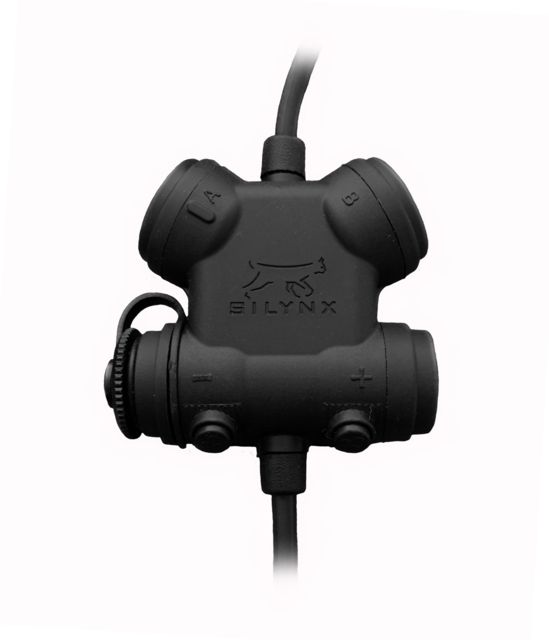 Silynx Clarus Systems Headset Kit - Clarus Control Box In-Ear Headset with in-ear mic MBITR/PRC117/152 6 Pin Cable Adaptor Black