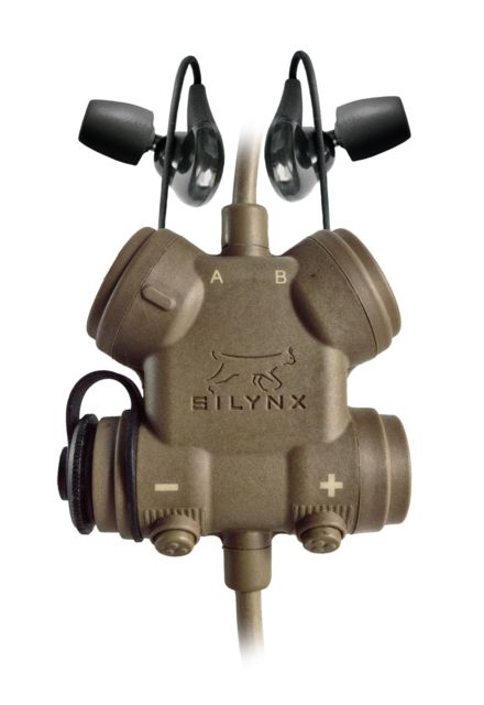 Silynx Clarus XPR Modular Headset w/ CA0128-09 adaptor cable Tan