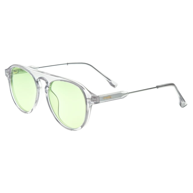 Simplify Carter Polarized Sunglasses Clear Frame Green Lens Clear/Green One Size