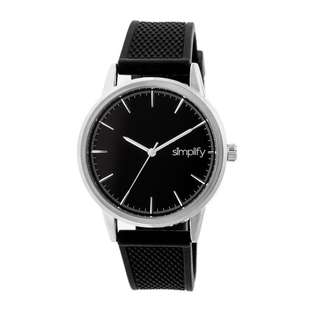 Simplify The 5200 Strap Watches Silver/Black One Size