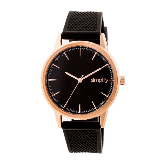 Simplify The 5200 Strap Watches Rose Gold/Black One Size