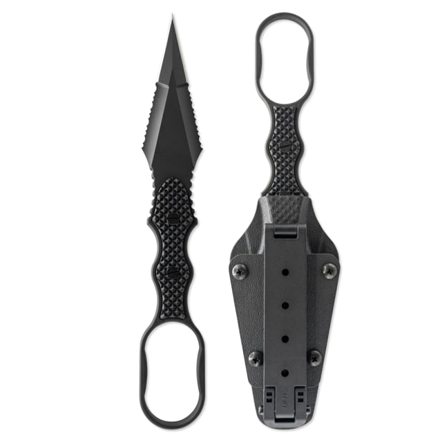 Skallywag Tactical Skallywag Tactical Guardian Fixed Blade Knife 4 in D2 Dagger Blade G10 Handle Black