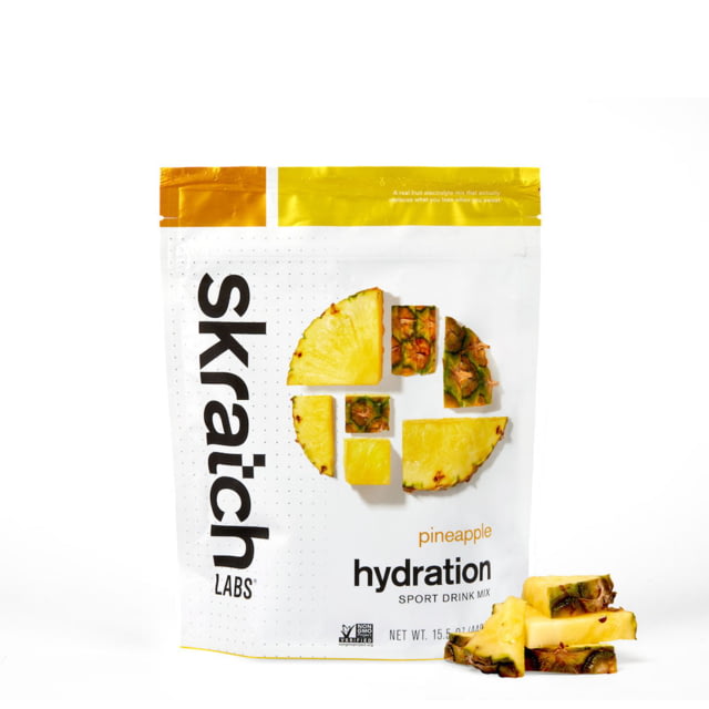Skratch Labs Hydration Sports Drink Mix Pineapples 440g 20 Serving Bag