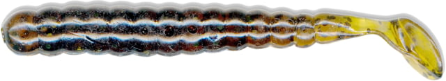 Slider Bass/Walleye Grub 3 3in Green Pumpkin