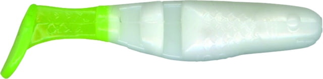 Slider Double Action Minnow Grub 10 1/8in White/Chartreuse