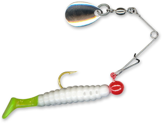 Slider Spin Jig 1/8 oz. White/Chartreuse Tail