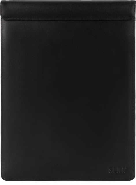 SLNT Faraday Phone Sleeve Black Leather Extra Large