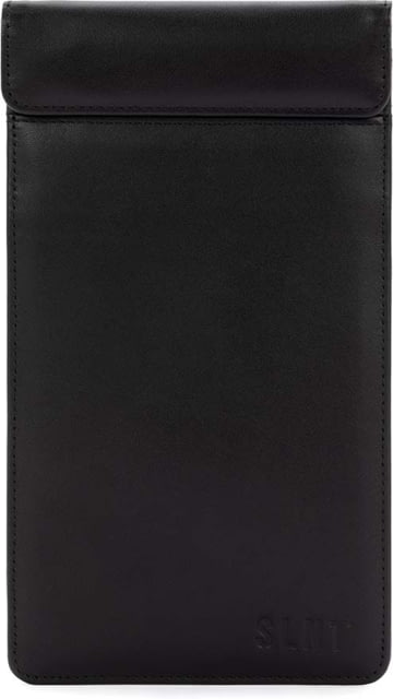 SLNT Faraday Phone Sleeve Black Leather Medium