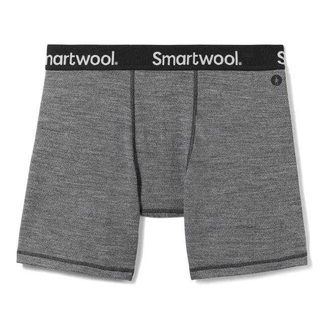 Smartwool Active Boxer Brief Boxed - Men's Medium Gray Heather 2XL