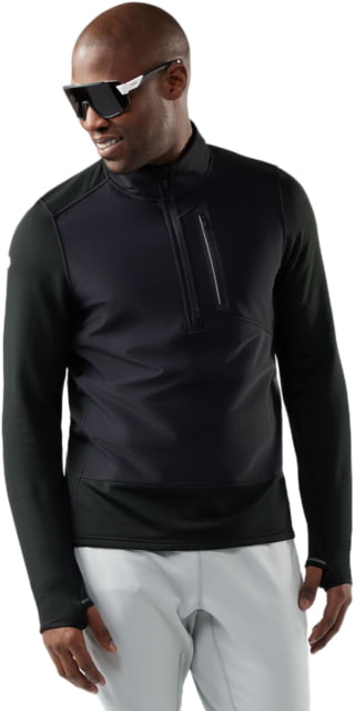 Smartwool Smartwool Active Fleece Wind 1/2 Zip - Men's Black Medium