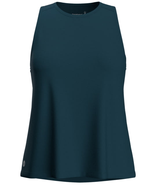 Smartwool Active Ultralite High Neck Tank - Women's Twilight Blue Medium