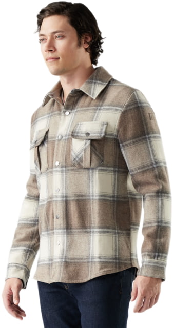 Smartwool Smartwool Anchor Line Shirt Jacket - Men's Almond Plaid Medium