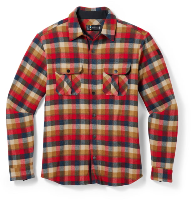 Smartwool Anchor Line Shirt Jacket - Men's K99 Rhythmic Red Plaid Large