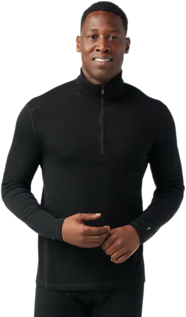 Smartwool Smartwool Classic Thermal Merino Base Layer 1/4 Zip - Men's Black Small