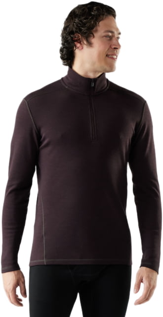 Smartwool Smartwool Classic Thermal Merino Base Layer 1/4 Zip - Men's Mink Heather Medium