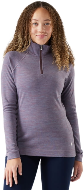 Smartwool Smartwool Classic Thermal Merino Base Layer 1/4 Zip - Women's Chalk Violet Heather Medium