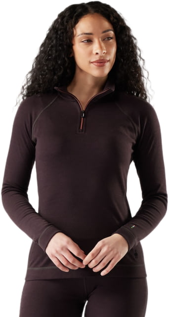 Smartwool Smartwool Classic Thermal Merino Base Layer 1/4 Zip - Women's Mink Heather Medium